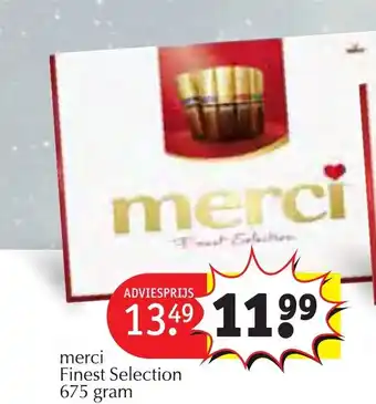 Kruidvat merci Finest Selection 675 gram aanbieding