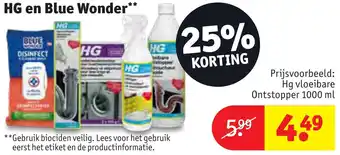 Kruidvat HG en Blue Wonder aanbieding