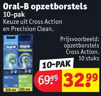 Kruidvat Oral-B opzetborstels 10-pak aanbieding