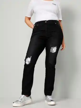 Klingel Jeans met pailletten miamoda black denim aanbieding