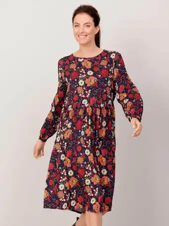 Klingel Jurk met mooi bloemendessin dress in marine aanbieding