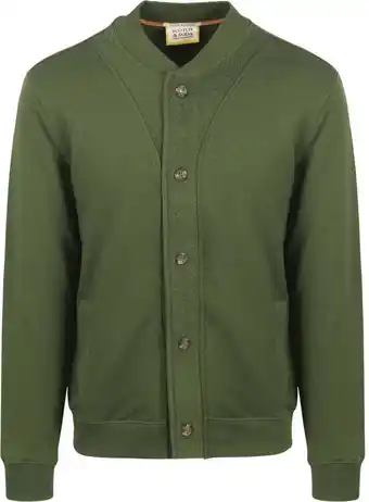 Suitable Scotch and soda cardigan groen aanbieding