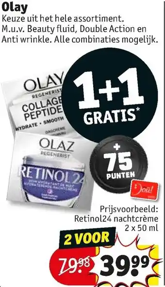 Kruidvat Olay assortiment aanbieding