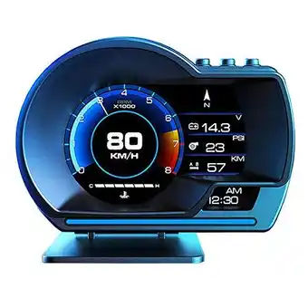 Amazon Kairiyard 4 hud obd2 display head up display gps 2 systemen hud obd2 gauge auto ecu computer rpm snelheidsmeter kilometertell aanbieding