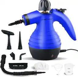 Amazon Comforday - stoomreiniger als handapparaat met 9 accessoires voor het verwijderen van vlekken, verdamping, tapijten, gordijne aanbieding