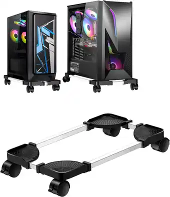 Amazon Akoada cpu-standaard voor computerbehuizingshouder, desktop hoofdframe opbergrek uitschuifbaar universele computerstandaard（z aanbieding