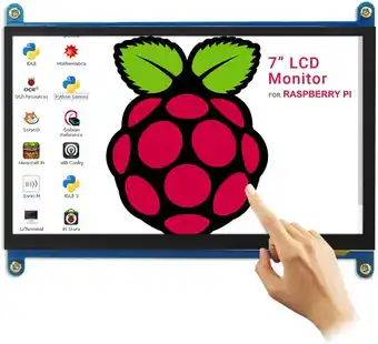 Amazon Elecrow touchscreen monitor voor raspberry pi, 7-inch mini-monitor met 1024 x 600 resolutie, raspberry pi display met raspber aanbieding