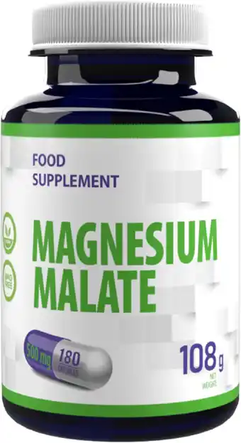 Amazon Magnesium malaat 2000mg per portie 180 vegan capsules,in laboratorium getest, puur, zonder vulstoffen aanbieding