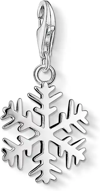 Amazon Thomas sabo vrouwen bedelhanger sneeuwvlok charm club 925 sterling zilver 0281-001-12 aanbieding