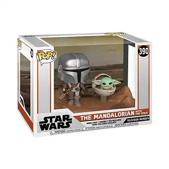 Amazon Pop mandalorian and child vinyl figure aanbieding