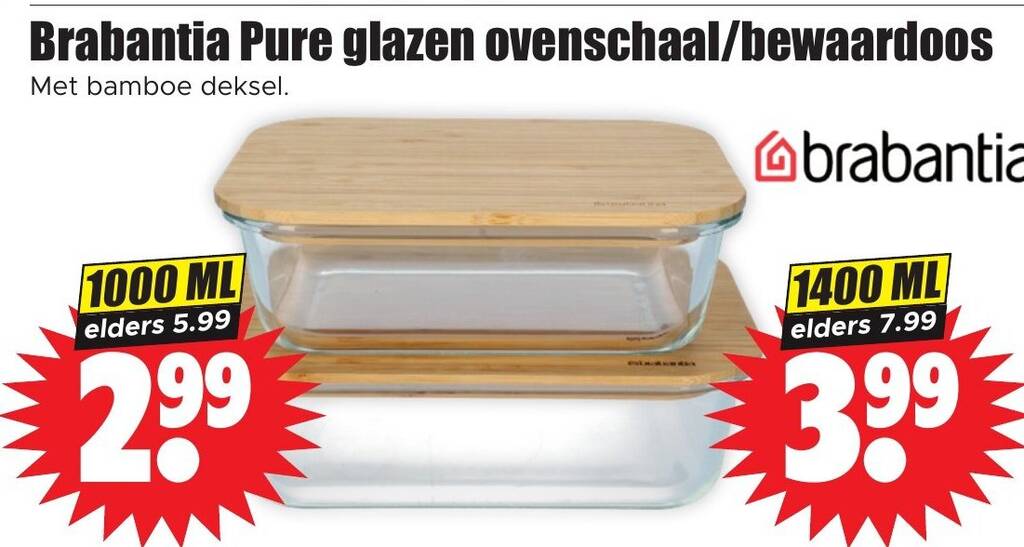 PYREX Set de Contenedor Vidrio 11 21 11 2.6 L, 1.5 L y 0.75 L Pyrex