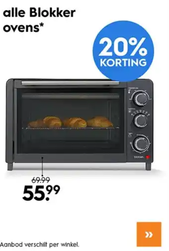 Blokker alle Blokker ovens aanbieding