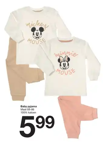 Zeeman Baby pyjama aanbieding