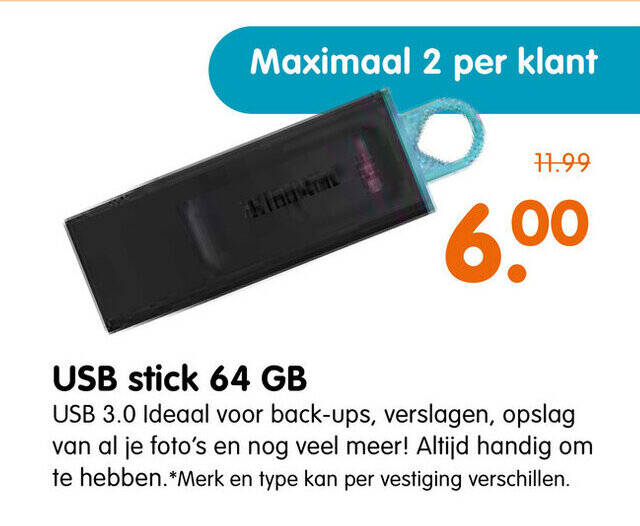 USB stick 64 GB aanbieding bij Plentyparts