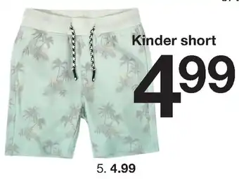 Zeeman Kinder short maat 92-128 aanbieding