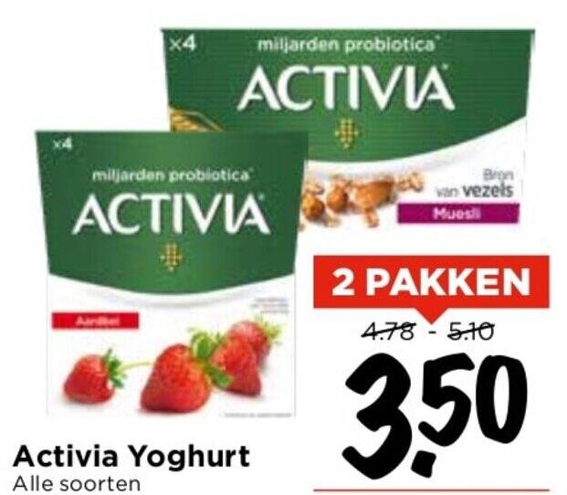 Activia Yoghurt aanbieding bij Vomar