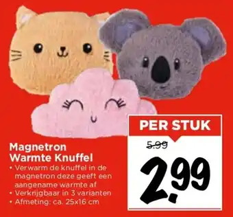 Vomar Voordeelmarkt Magnetron Warmte Knuffel aanbieding