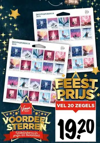 Vomar Voordeelmarkt VEL 20 ZEGELS aanbieding