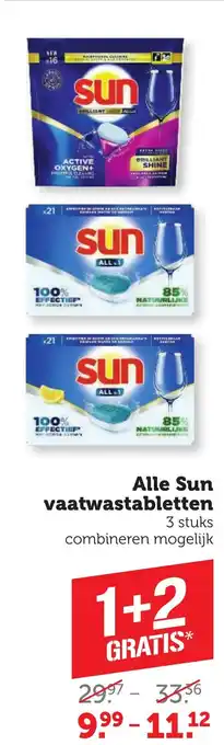 Coop Alle Sun vaatwastabletten aanbieding