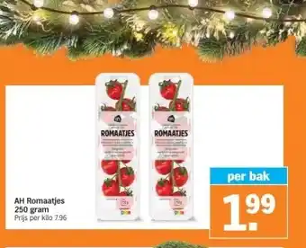 Albert Heijn Ah romaatjes aanbieding