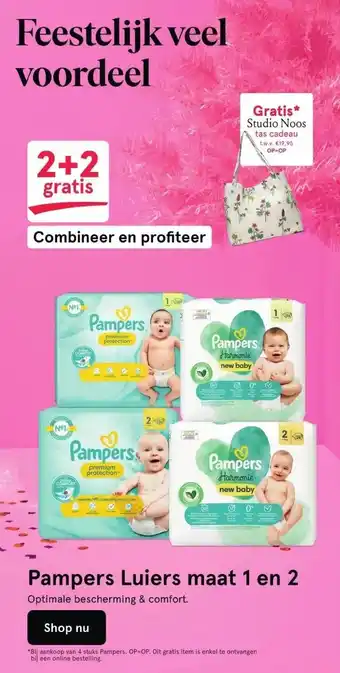 Etos Pampers luiers maat 1 en 2 aanbieding