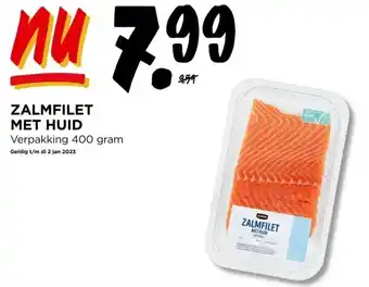 Jumbo Zalmfilet met huid verpakking 400 gram geldig t/m di 2 jan 2023 aanbieding