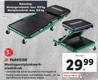 Lidl Iii parkside montagerolplankwerk plaatskruk aanbieding