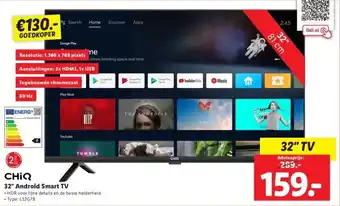 Lidl 32 android smart tv aanbieding