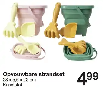 Zeeman Opvouwbare strandset aanbieding