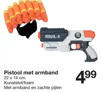 Zeeman Pistol met armband aanbieding