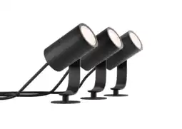 MediaMarkt Philips hue lily starterkit spot zwart - 3 pack aanbieding