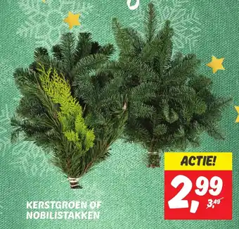 Dekamarkt KERSTGROEN OF NOBILISTAKKEN aanbieding