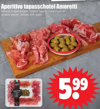 Dirk Aperitivo tapasschotel Amoretti aanbieding