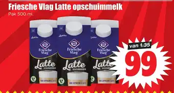 Dirk Friesche vlag latte opschuimmelk aanbieding