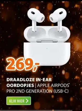 Expert Draadloze in-ear oordopjes | apple airpods pro 2nd generation (usb-c) aanbieding