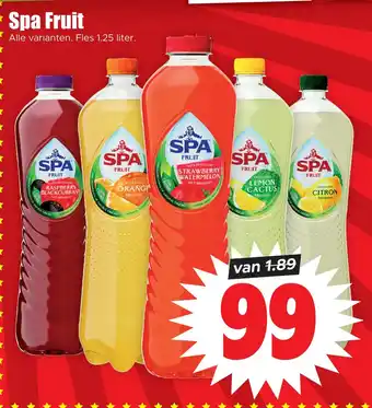 Dirk Spa fruit aanbieding