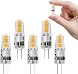 Amazon I-shunfa g4 led-lampen 1.2w warm wit 3000k ac/dc 12v led-lampen vervanging 15w halogeenlampen, g4 geleid pin base lamp energi aanbieding