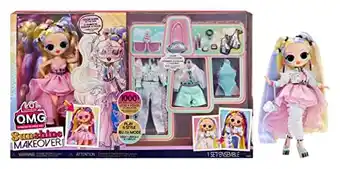Amazon Lol surprise omg sunshine makeover big surprise modepop - stellar gurl - inclusief van kleur veranderende kenmerken, verrassi aanbieding