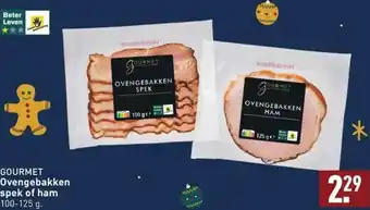 ALDI Gourmet ovengebakken spek of ham aanbieding