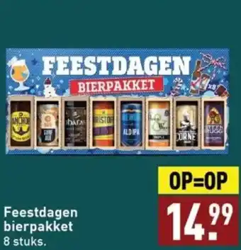 ALDI Feestdagen bierpakket 8 stuks aanbieding