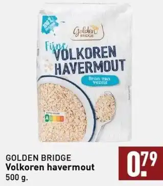 ALDI Golden bridge volkoren havermout aanbieding