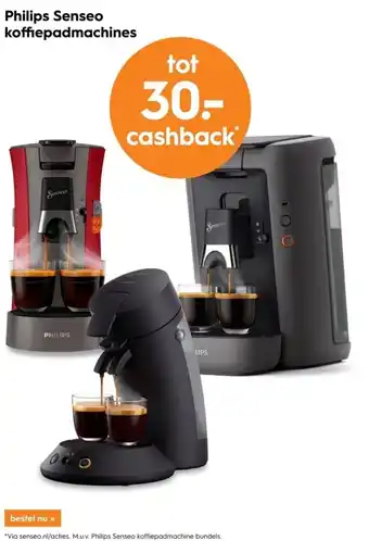 Blokker Philips senseo koffiepadmachines aanbieding