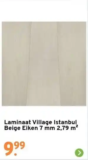 GAMMA Laminaat village istanbul beige eiken 7 mm 2,79 m² aanbieding