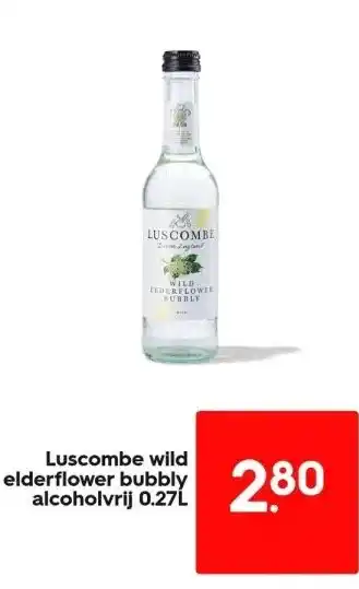 HEMA Luscombe wild elderflower bubbly alcoholvrij 0.27l aanbieding