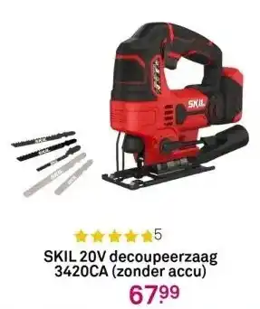 Karwei Skil 20v decoupeerzaag 3420ca (zonder accu) aanbieding