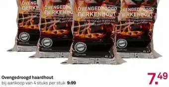 Karwei Ovengedroogd haardhout aanbieding