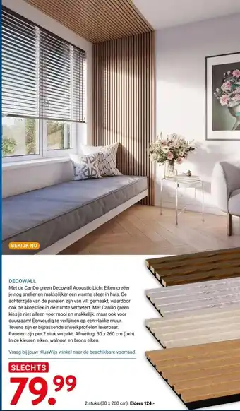 Kluswijs Decowall aanbieding