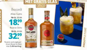 Mitra Bacardi añejo cuatro aanbieding