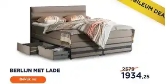 TotaalBED Berlijn met lade aanbieding