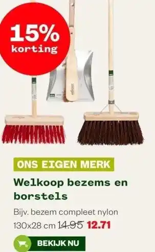 Welkoop Welkoop bezems en borstels aanbieding